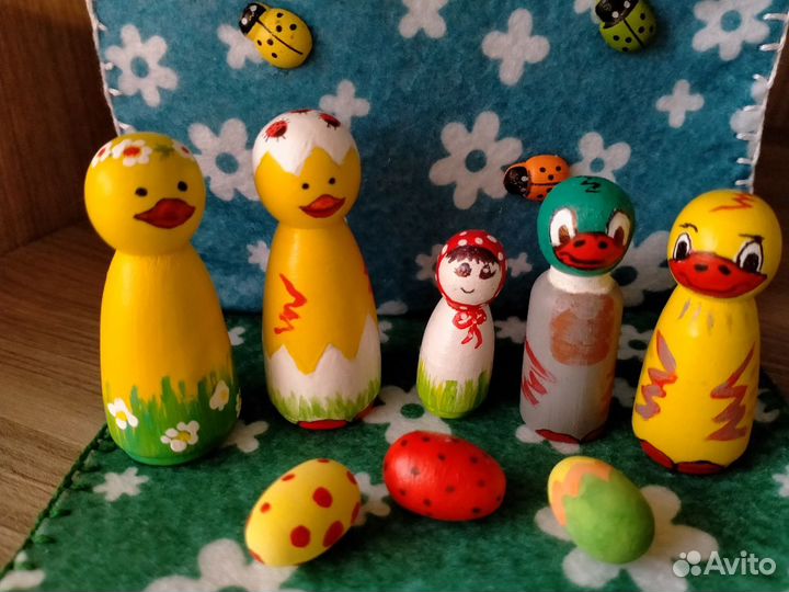 Куколки деревянные