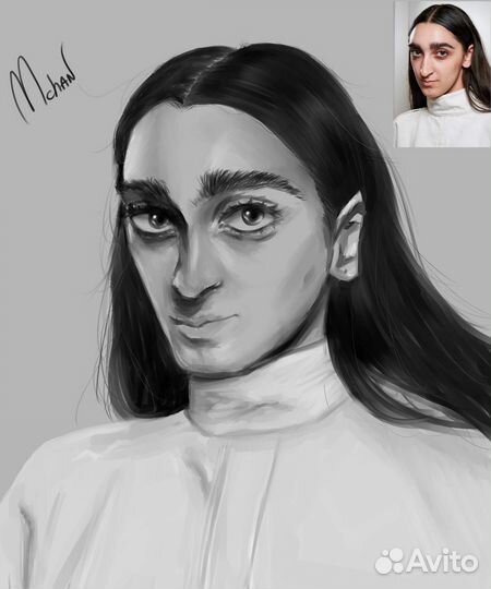 Цифровой портрет по фото на заказ