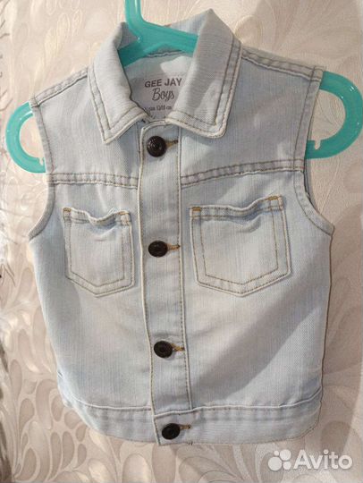 Джинсовая жилетка детская