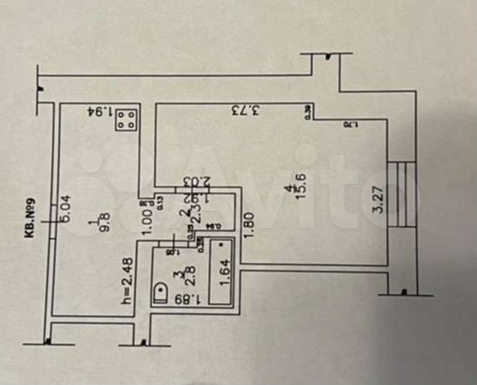 1-к. квартира, 30 м², 2/2 эт.