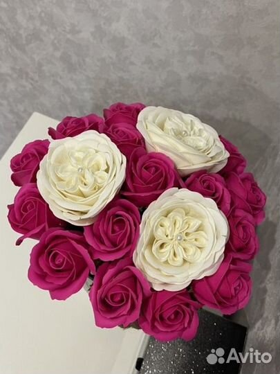 Букет из мыльных роз