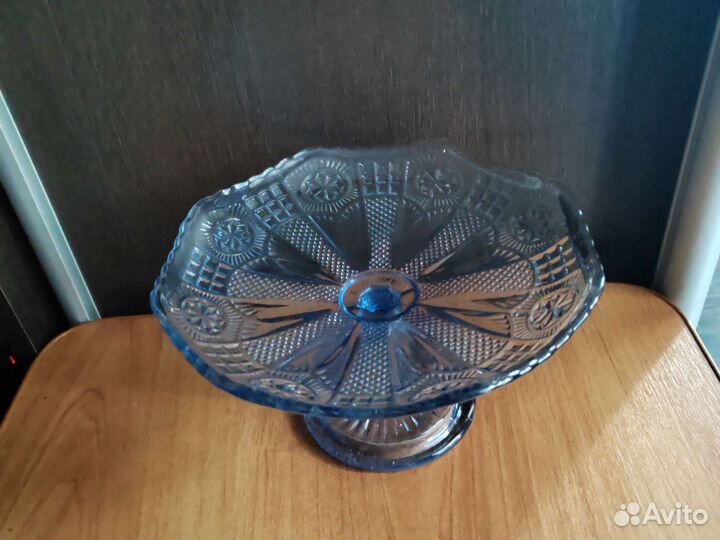 Ваза для фруктов на ножке СССР