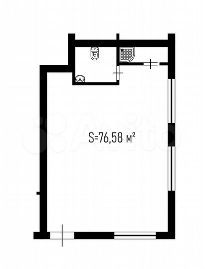 Торговая площадь в Губернском, 77 м²