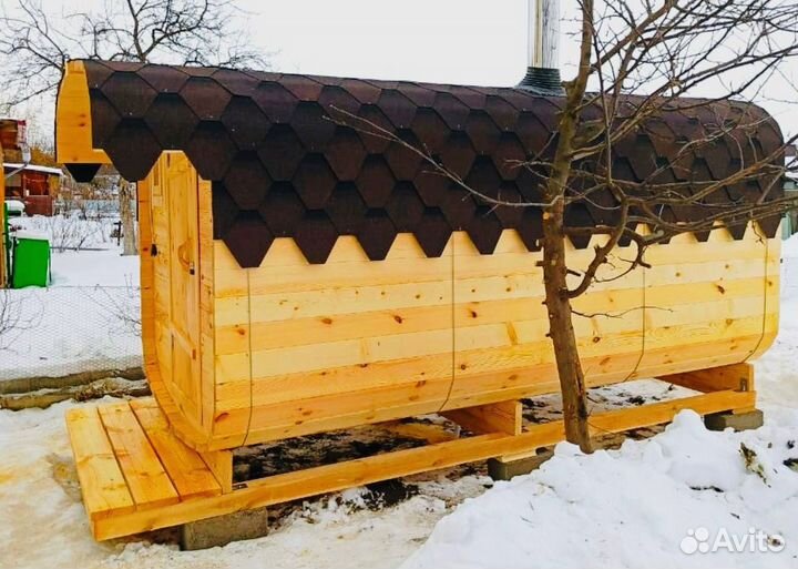 Баня бочка квадро под ключ от производителя