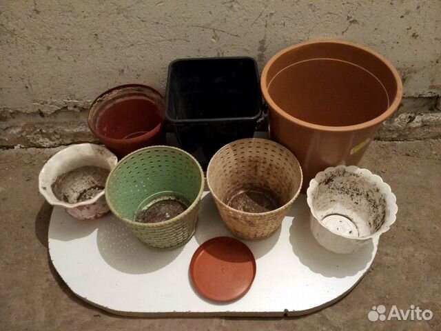 Горшки цветочные разные