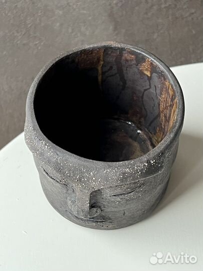 Кашпо Шаман 9см - авторская керамика