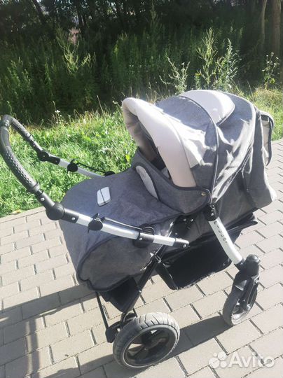 Коляска 2 в 1 с перекидной ручкой