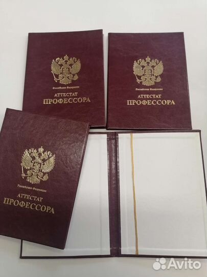 Диплом. Аттестат Профессора. Доцента.А5. Обложка