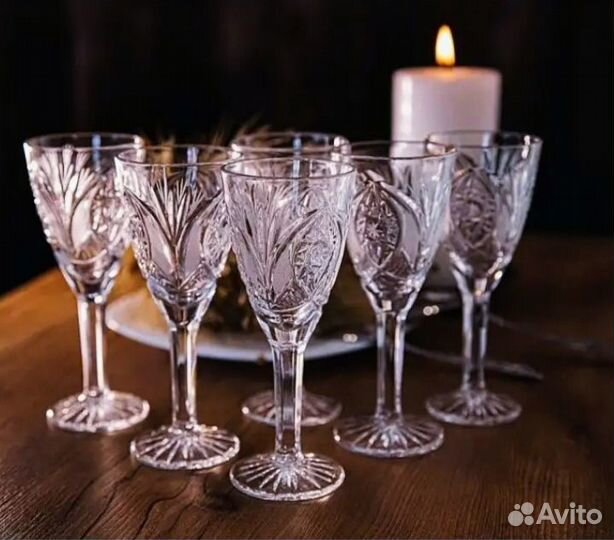 Рюмки,фужеры, бокалы. Хрусталь Дятьково, гхз