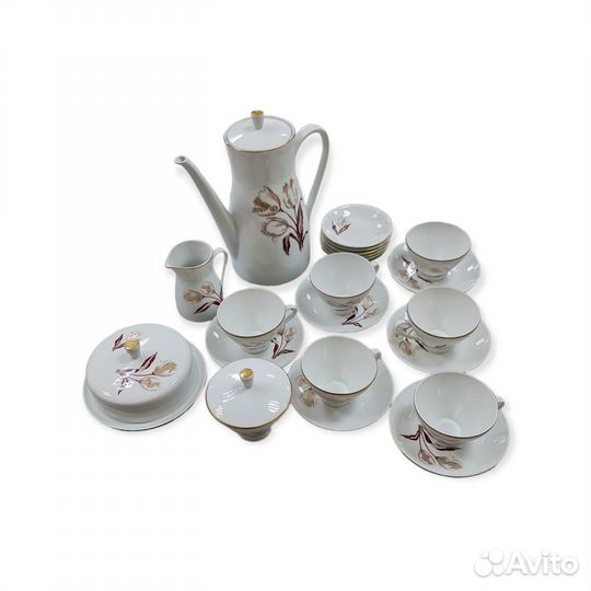 Кофейный сервиз Freiberger Porzellan GDR