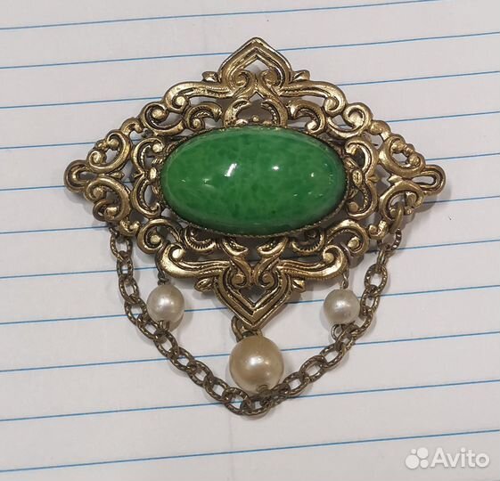 Брошка СССР позолота