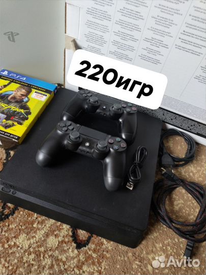 Sony PS4 slim 1tb много игр