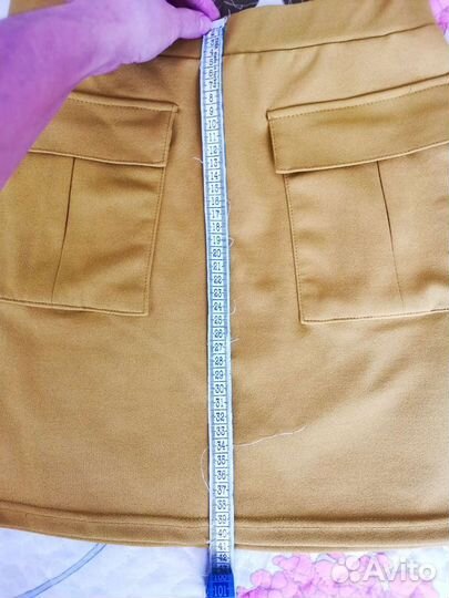 Юбка трапеция Gloria Jeans 42 р., горчичная