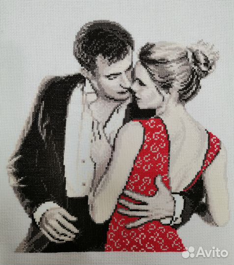 Картина вышитая крестом ручная работа