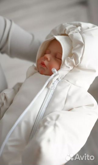 Конверт комбинезон на выписку для новорожденного