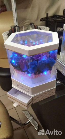 Букет из мыльных роз