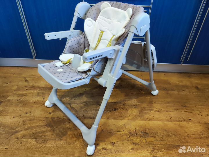 Стульчик для кормления Happy Baby William Pro Grey