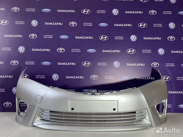 Бампер Передний Toyota Corolla 2014 Серебристый