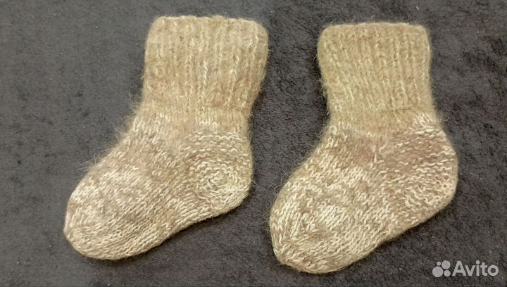Носки из собачьей шерсти детские