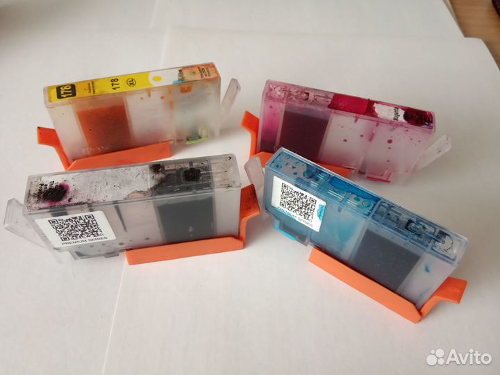 Набор картриджей и чернила HP 178, 364, 564, 655