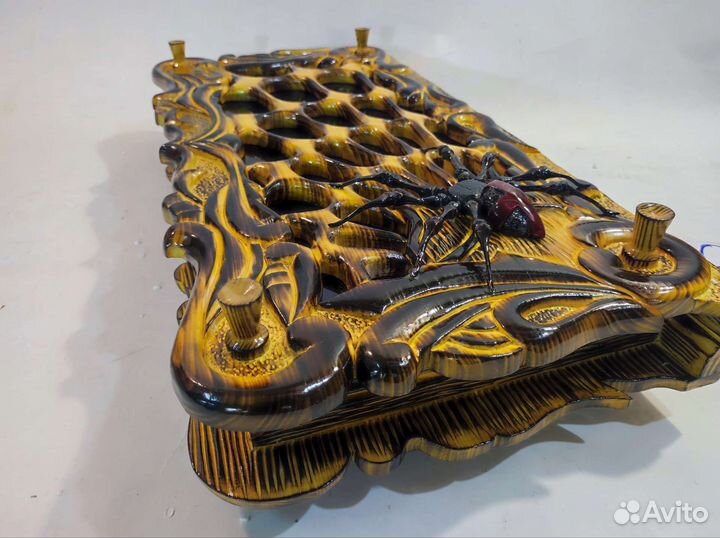 Резные нарды ручной работы под заказ