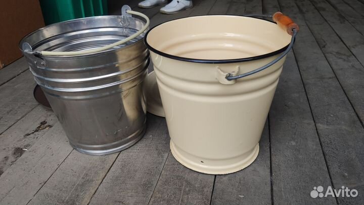 Таз, ведро эмалированное, бачок нержавейка