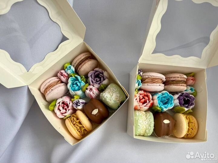 Зефирные букеты, макарон, макаронс, макаруны