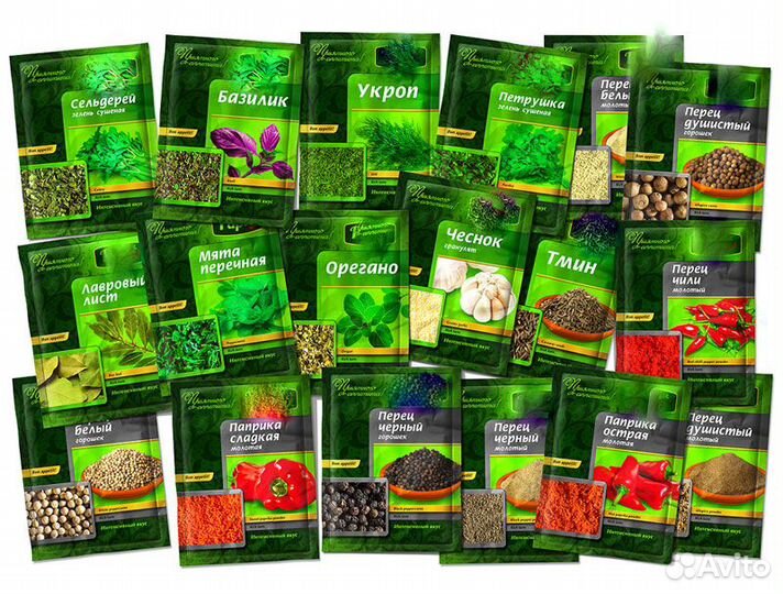 Услуги фасовки-упаковки специй, чай, крупы