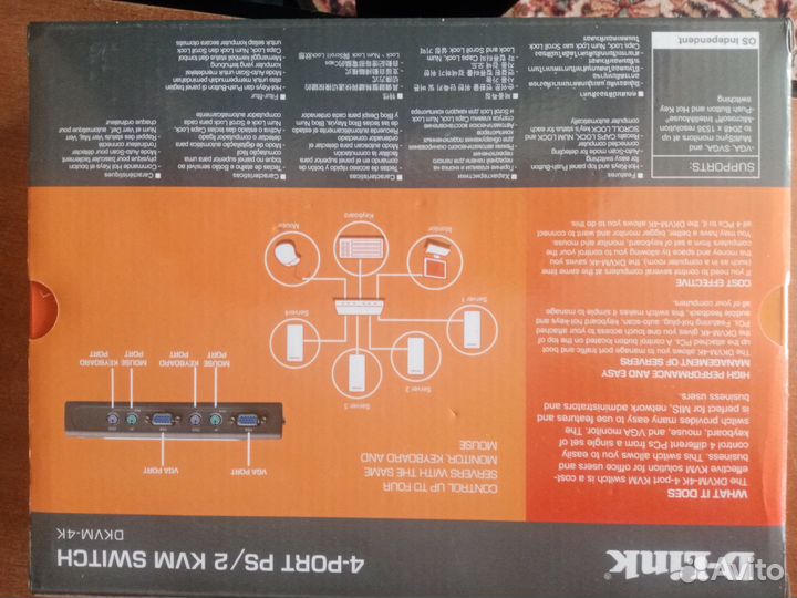 Переключатель D-Link dkvm-2K для компьютеров