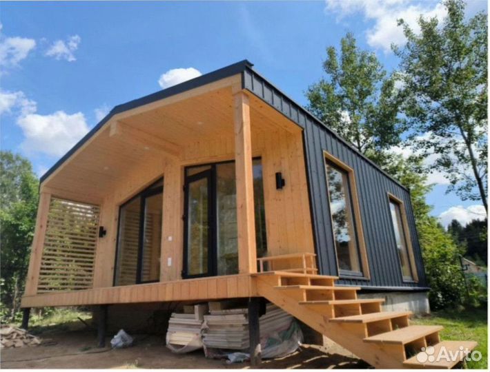 Каркасный теплый дом с доставкой 60 м кв, арт. до-2041