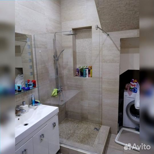 Душевая стеклянная перегородка 80х200