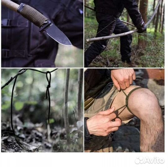 Браслет выживания 5в1