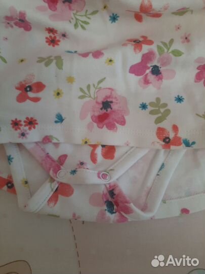 Набор летних вещей для девочки 3-6 мес