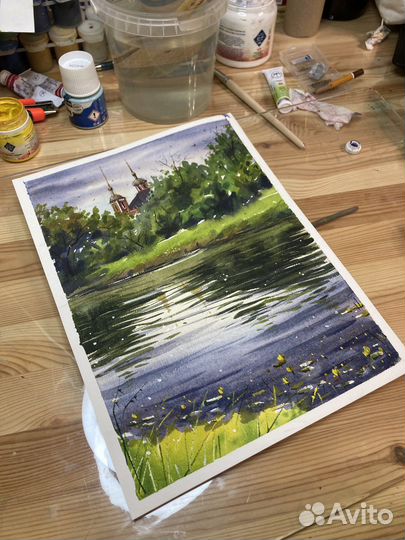 Картина акварель