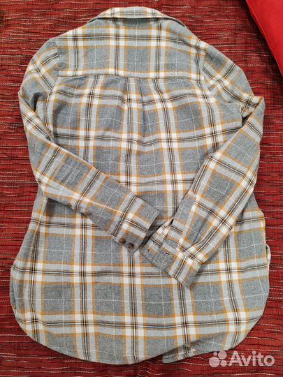 Рубашка в клетку женская 44