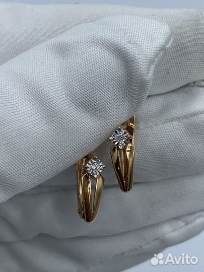 Золотые серьги