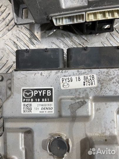 Блок управления двигателем комплект Mazda Cx-5 KF