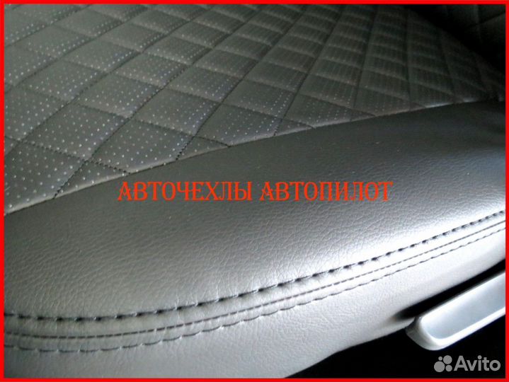 Чехлы Автопилот Daewoo Nexia из экокожи чёрные