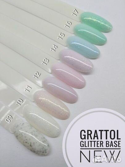 Grattol Base Glitter №4,5,7,11 (База c глиттером)