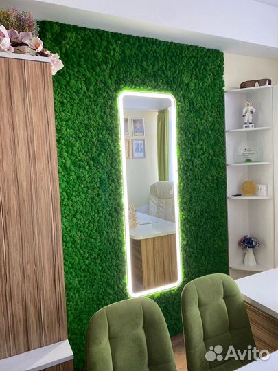 Декор из мха, панели из мха, озеленение