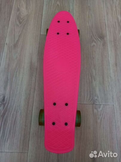 Скейтборд 56*15 см rush action розовый