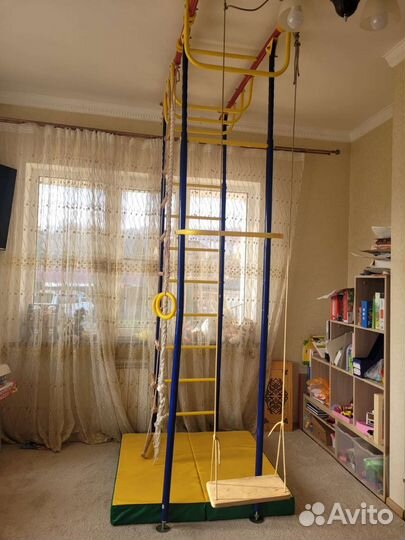 Спортивный комплекс с качелями и матом Самсон 4