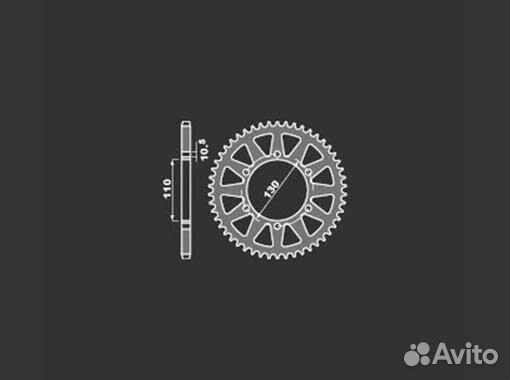 Звезда задняя PBR 504 50 L