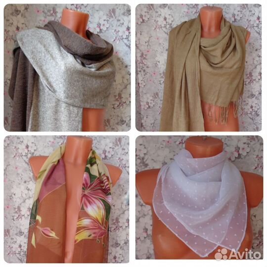 Палантины, шарфик и платок