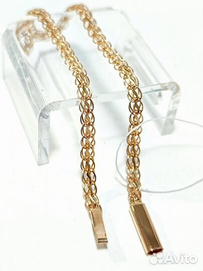 Золотой браслет Фирменный, полновесный, замок коробочка, длина 17 см, вес 3,57г*