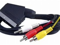 Кабель видео адаптер scart-3RCA