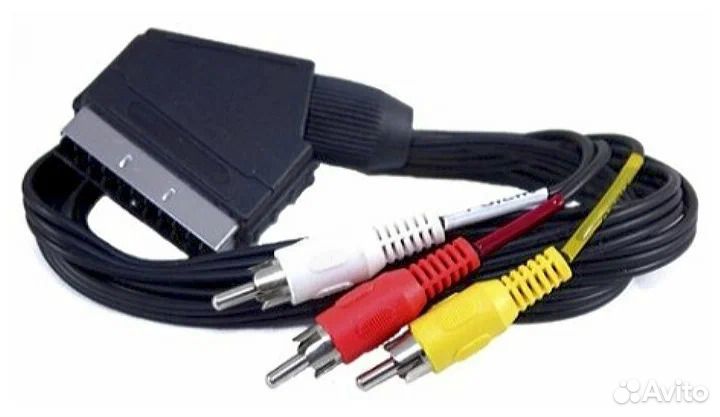 Кабель видео адаптер scart-3RCA