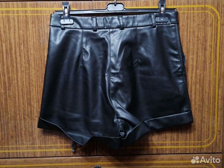 Шорты женские кожаные