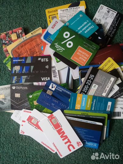 Пластиковые карты для коллекции