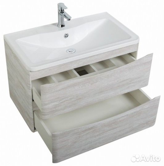 Тумба с раковиной BelBagno Acqua 80 Rovere Vintage Bianco
